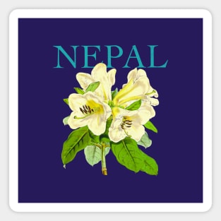 Nepal Botanical Illustration Magnet